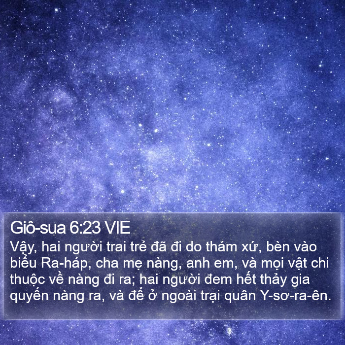Giô-sua 6:23 VIE Bible Study
