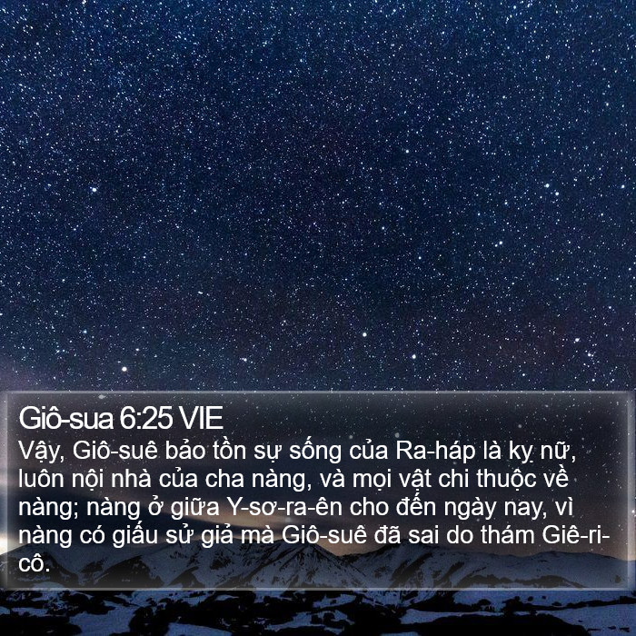Giô-sua 6:25 VIE Bible Study