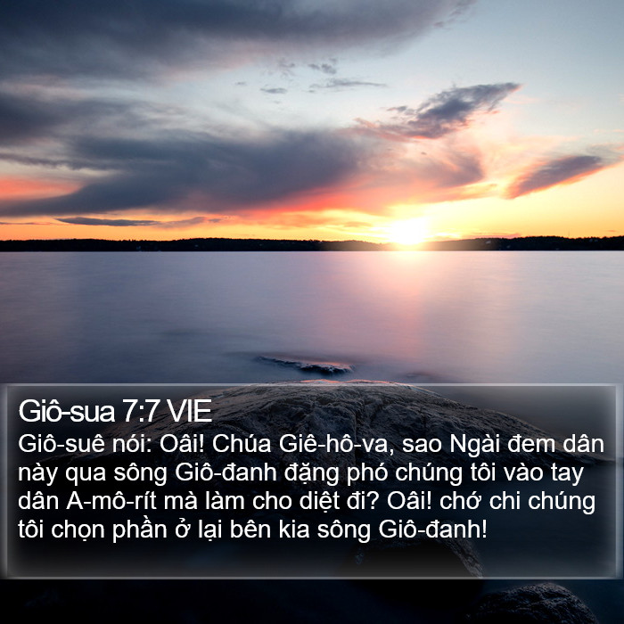 Giô-sua 7:7 VIE Bible Study
