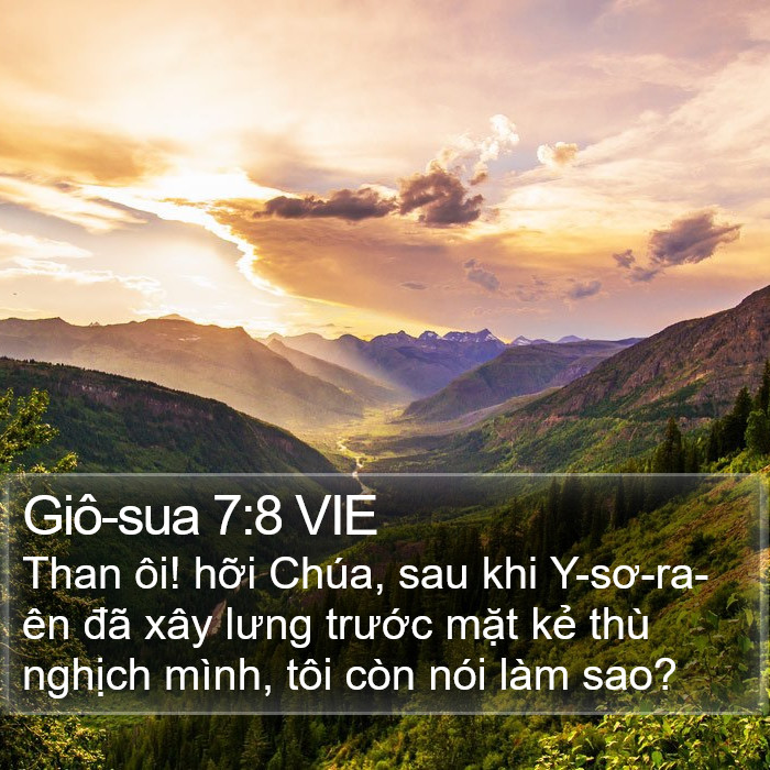 Giô-sua 7:8 VIE Bible Study