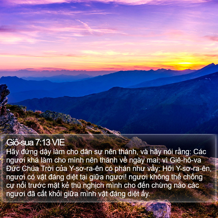 Giô-sua 7:13 VIE Bible Study