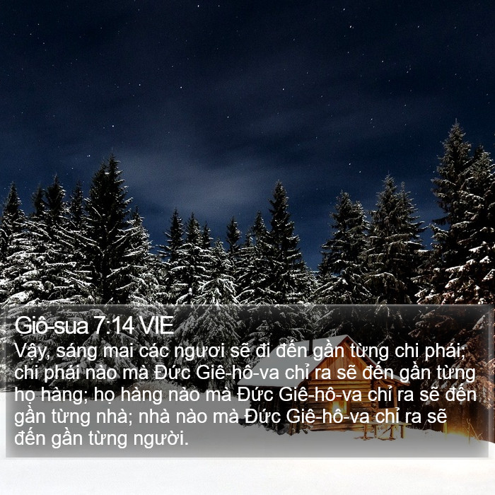 Giô-sua 7:14 VIE Bible Study