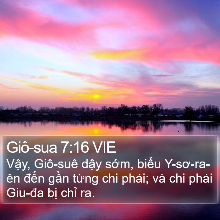 Giô-sua 7:16 VIE Bible Study