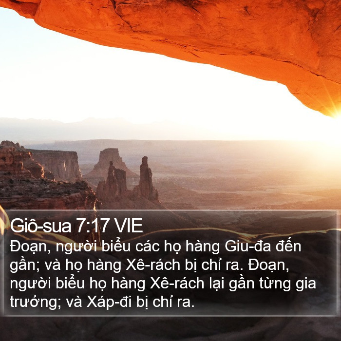 Giô-sua 7:17 VIE Bible Study