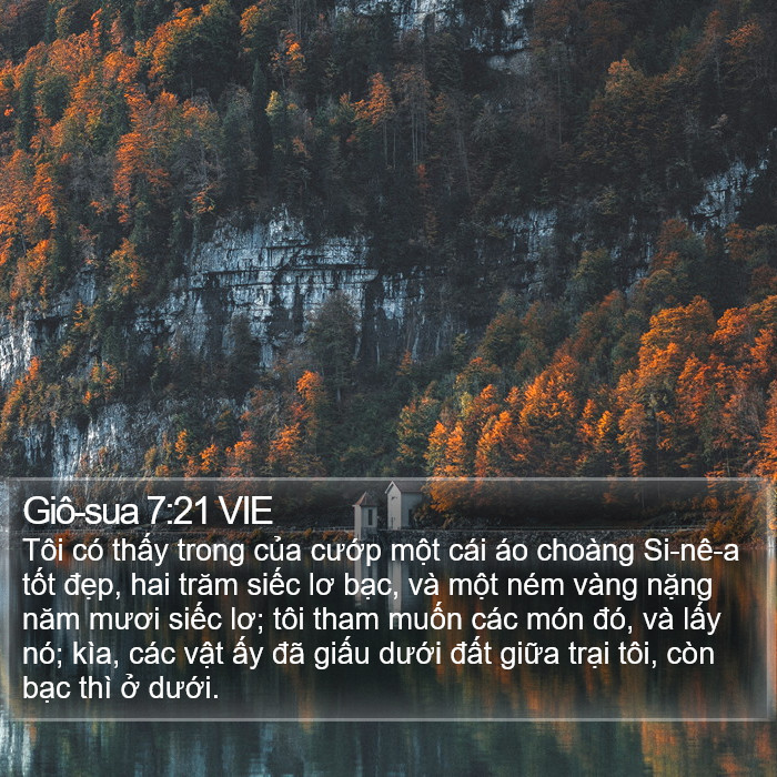Giô-sua 7:21 VIE Bible Study