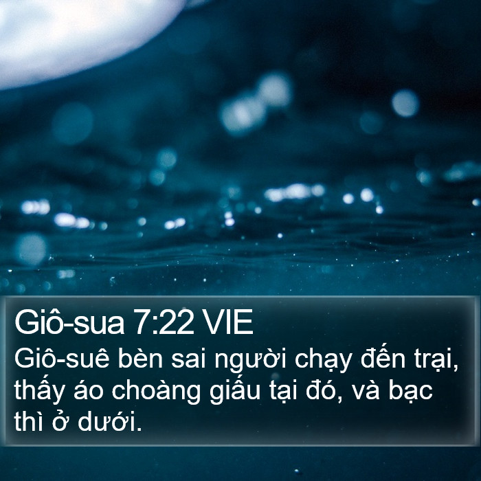 Giô-sua 7:22 VIE Bible Study