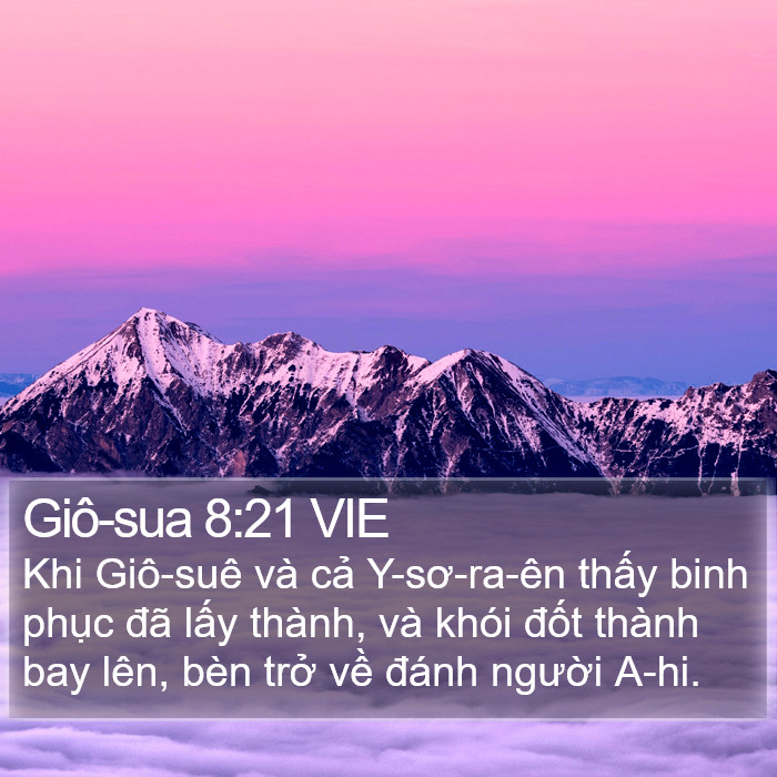 Giô-sua 8:21 VIE Bible Study