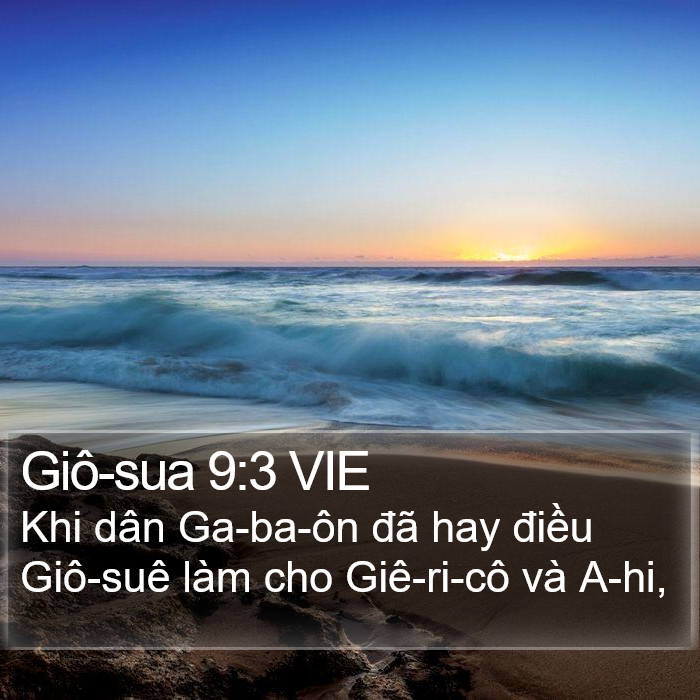 Giô-sua 9:3 VIE Bible Study