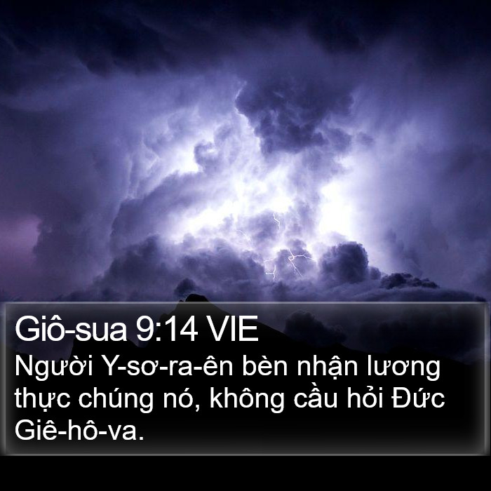 Giô-sua 9:14 VIE Bible Study