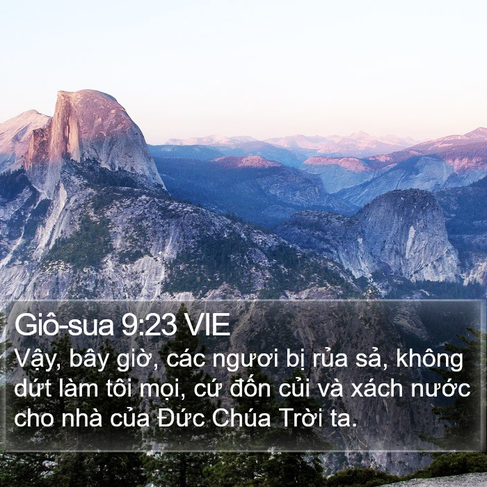 Giô-sua 9:23 VIE Bible Study