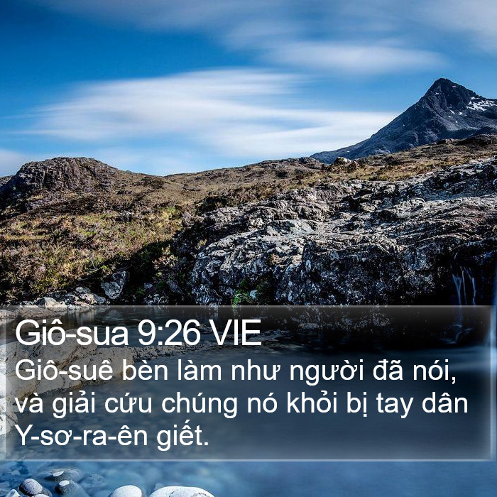 Giô-sua 9:26 VIE Bible Study