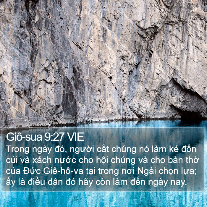 Giô-sua 9:27 VIE Bible Study