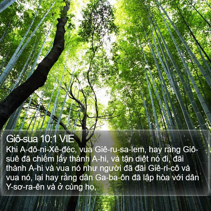 Giô-sua 10:1 VIE Bible Study