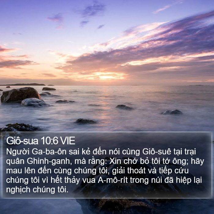 Giô-sua 10:6 VIE Bible Study