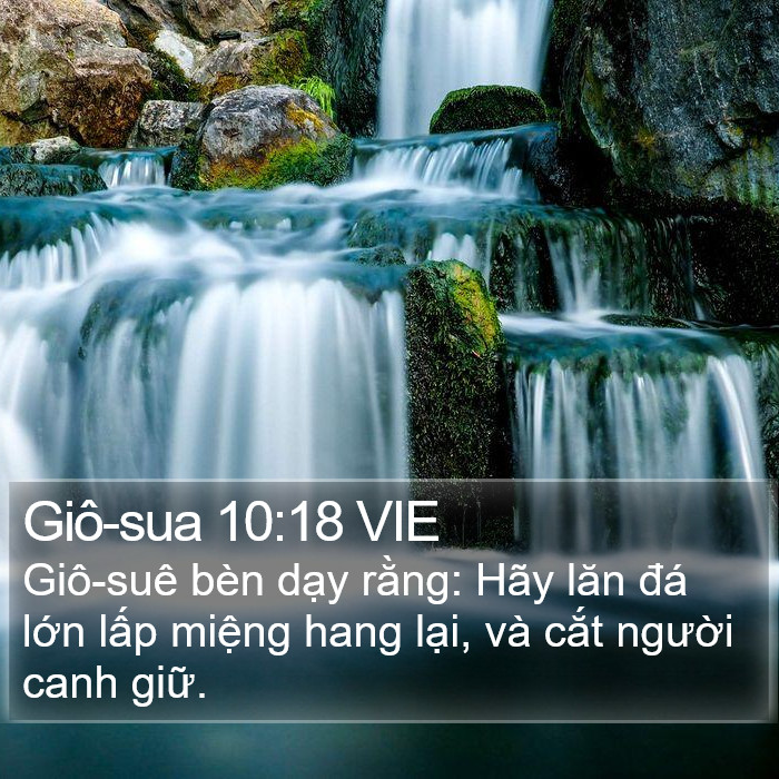 Giô-sua 10:18 VIE Bible Study