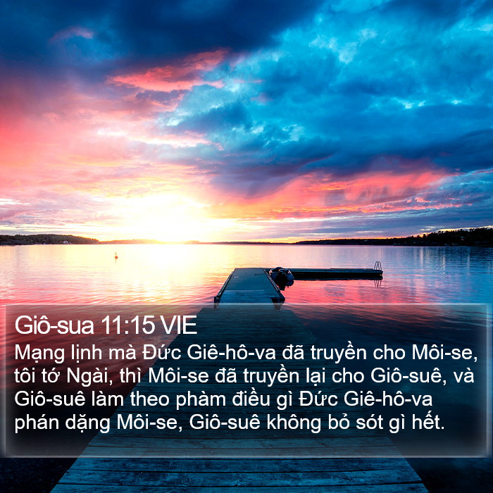 Giô-sua 11:15 VIE Bible Study