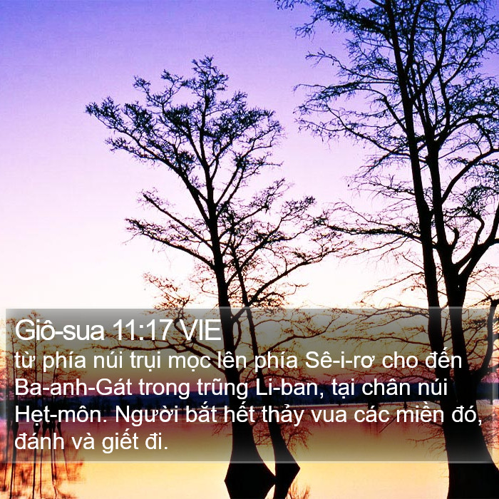 Giô-sua 11:17 VIE Bible Study