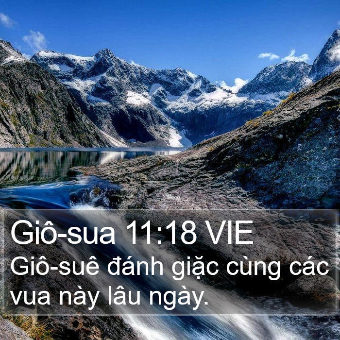 Giô-sua 11:18 VIE Bible Study