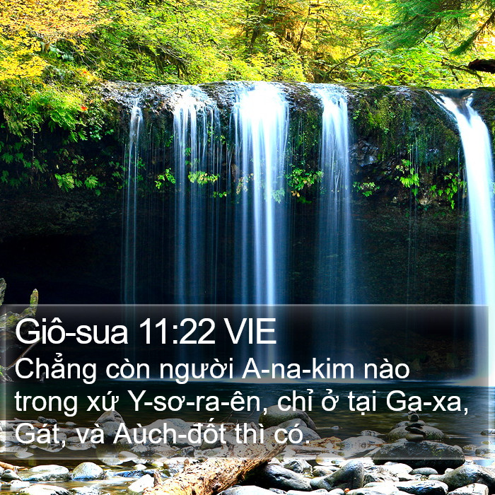 Giô-sua 11:22 VIE Bible Study