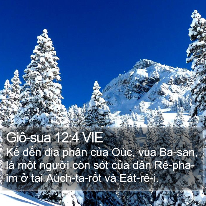 Giô-sua 12:4 VIE Bible Study