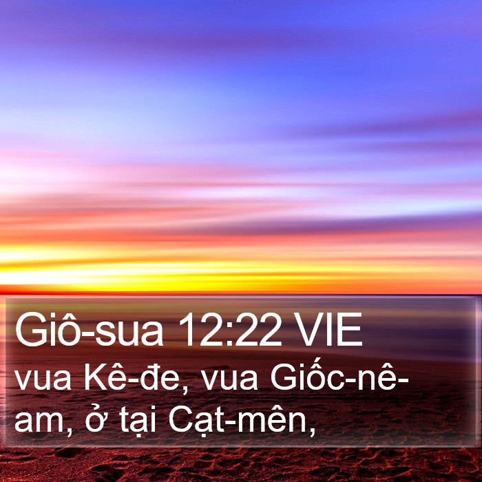 Giô-sua 12:22 VIE Bible Study