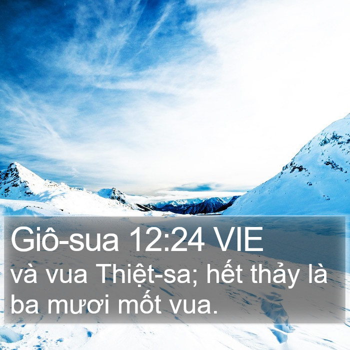 Giô-sua 12:24 VIE Bible Study