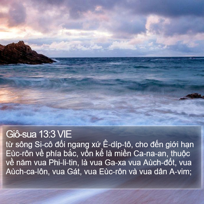 Giô-sua 13:3 VIE Bible Study