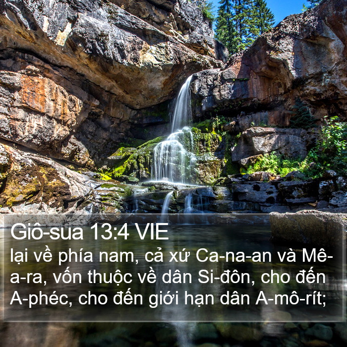 Giô-sua 13:4 VIE Bible Study