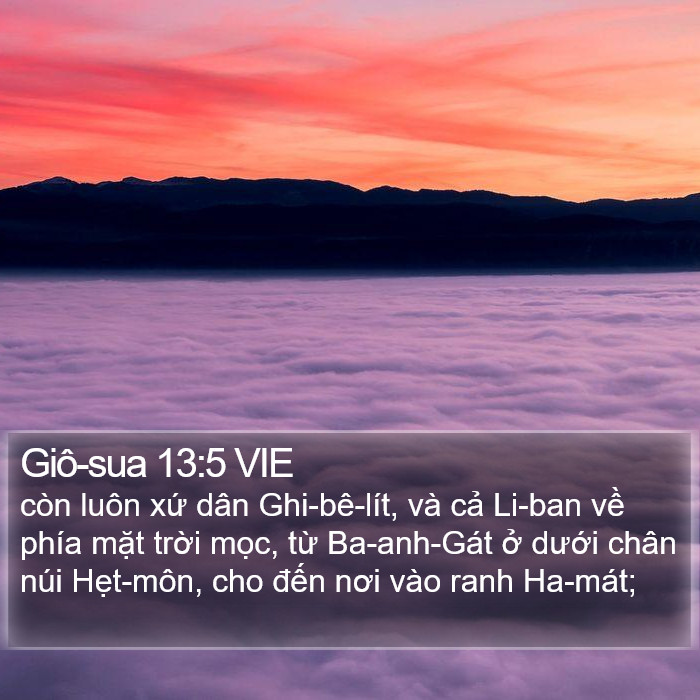 Giô-sua 13:5 VIE Bible Study