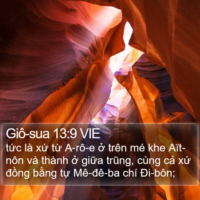 Giô-sua 13:9 VIE Bible Study