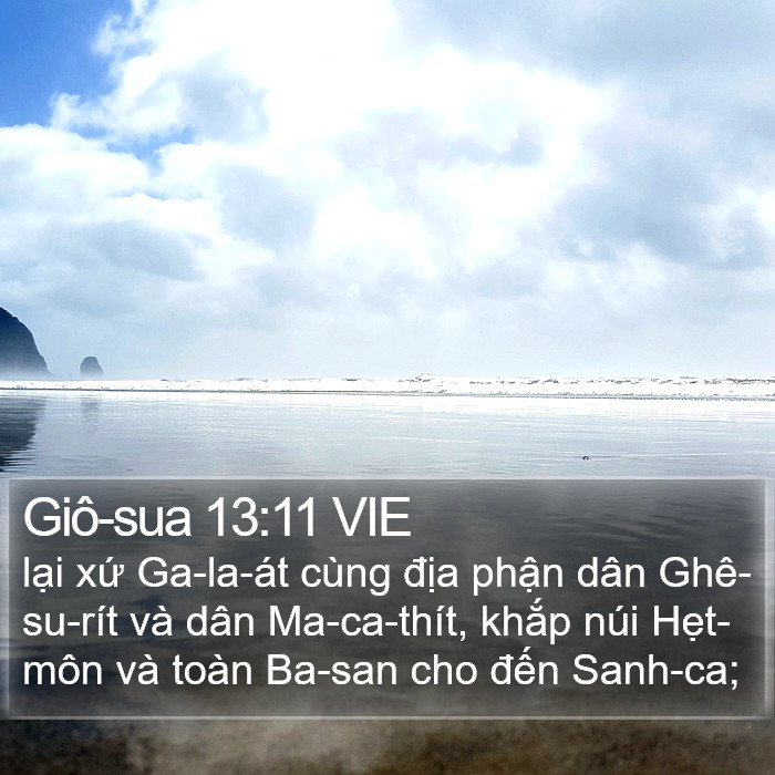 Giô-sua 13:11 VIE Bible Study