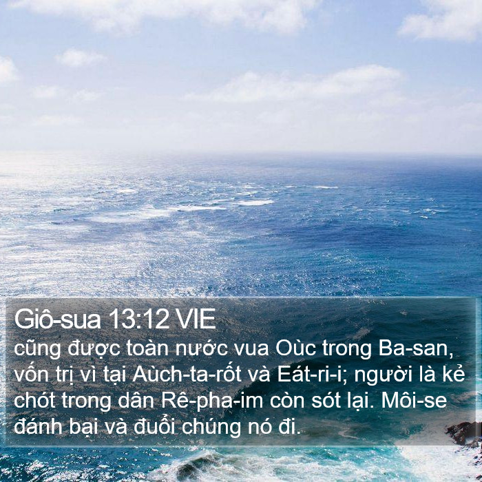 Giô-sua 13:12 VIE Bible Study