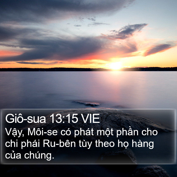 Giô-sua 13:15 VIE Bible Study