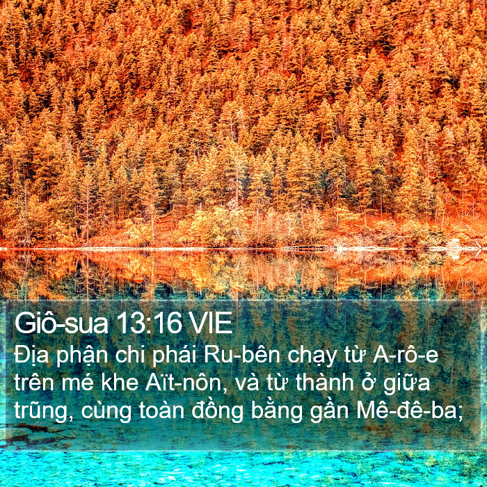 Giô-sua 13:16 VIE Bible Study