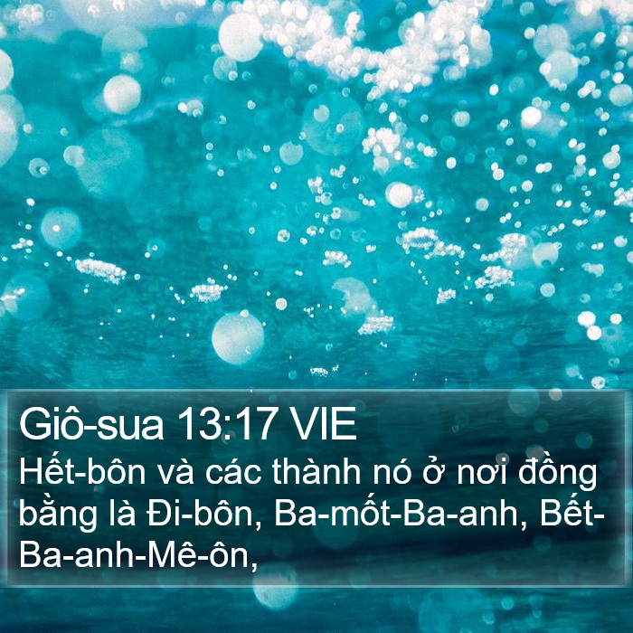 Giô-sua 13:17 VIE Bible Study