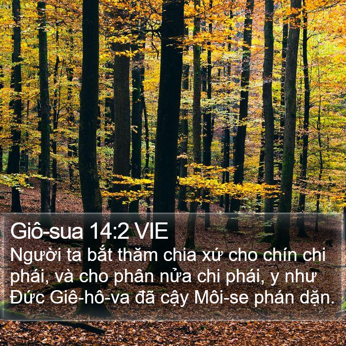 Giô-sua 14:2 VIE Bible Study