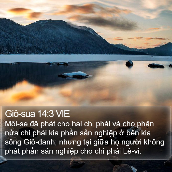 Giô-sua 14:3 VIE Bible Study