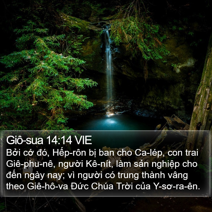 Giô-sua 14:14 VIE Bible Study