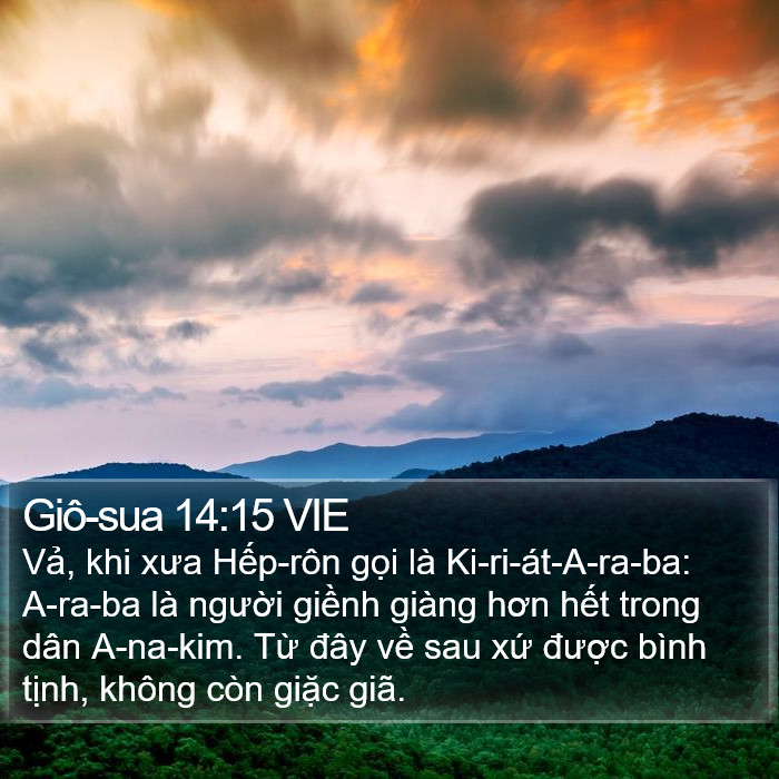 Giô-sua 14:15 VIE Bible Study