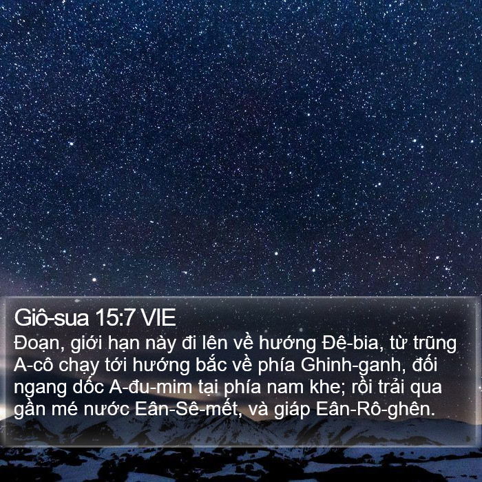 Giô-sua 15:7 VIE Bible Study