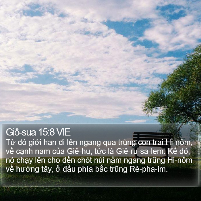 Giô-sua 15:8 VIE Bible Study