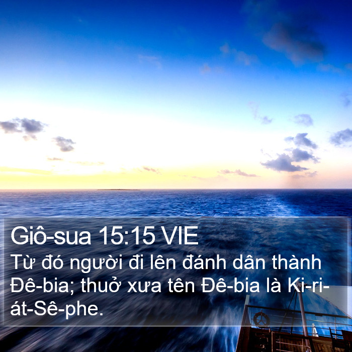 Giô-sua 15:15 VIE Bible Study
