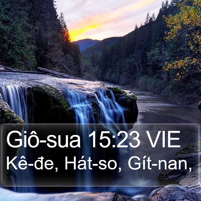 Giô-sua 15:23 VIE Bible Study