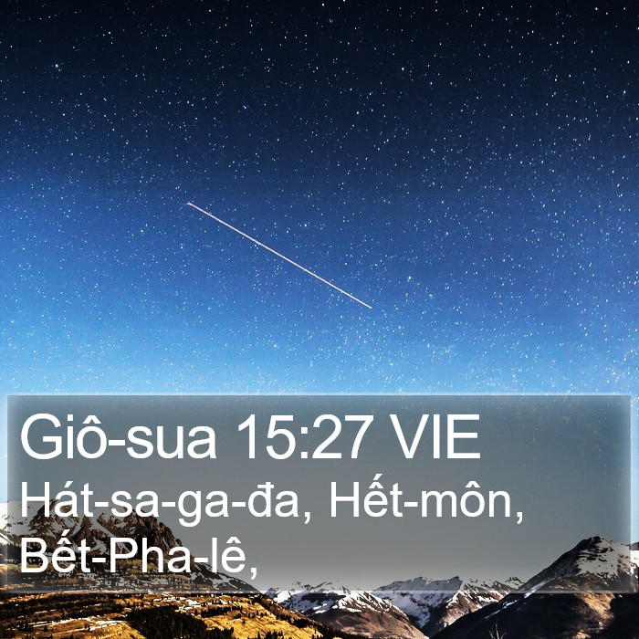 Giô-sua 15:27 VIE Bible Study