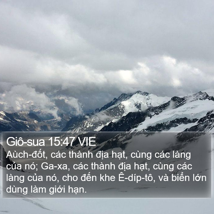 Giô-sua 15:47 VIE Bible Study