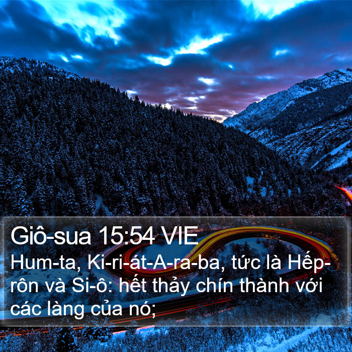 Giô-sua 15:54 VIE Bible Study