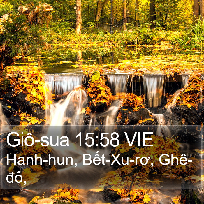 Giô-sua 15:58 VIE Bible Study