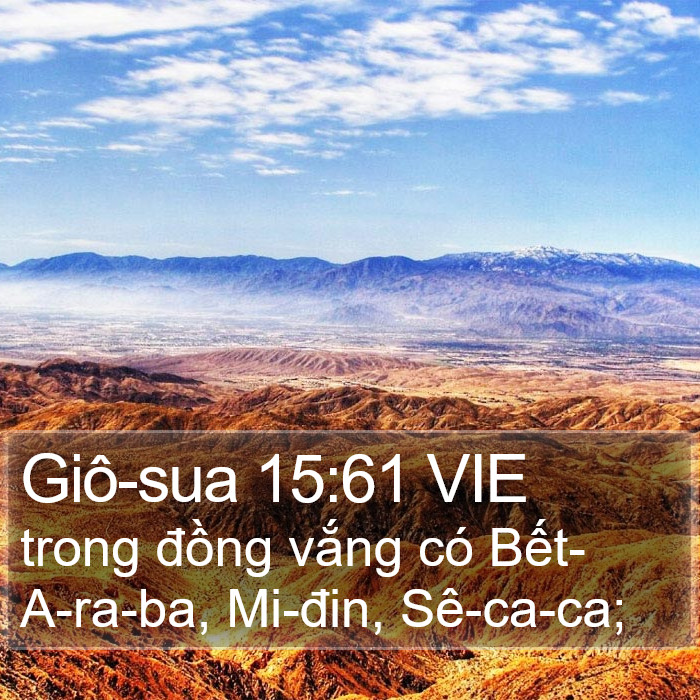 Giô-sua 15:61 VIE Bible Study