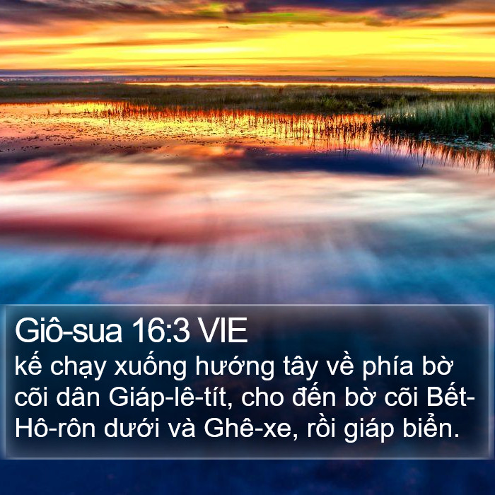 Giô-sua 16:3 VIE Bible Study