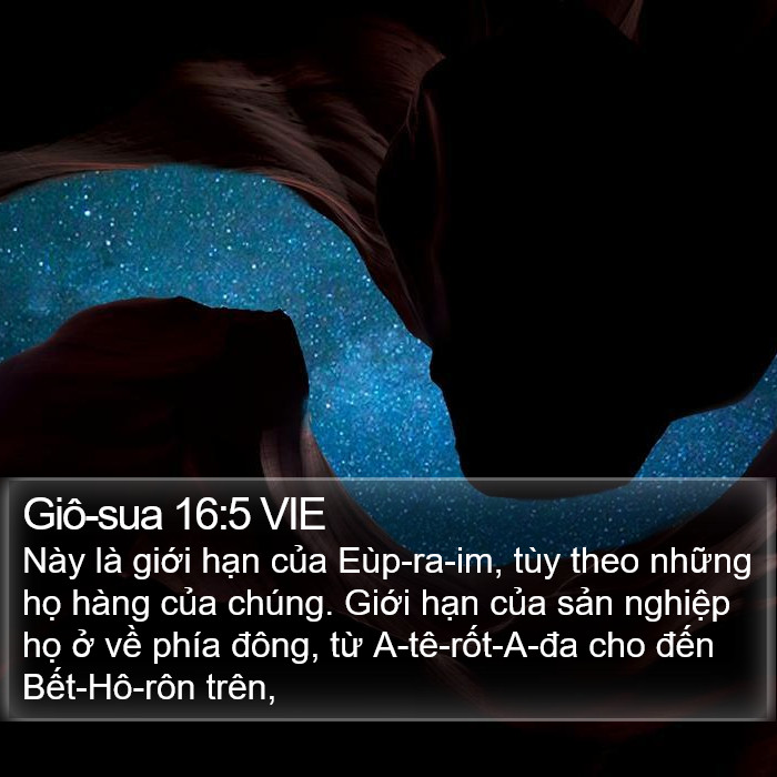 Giô-sua 16:5 VIE Bible Study